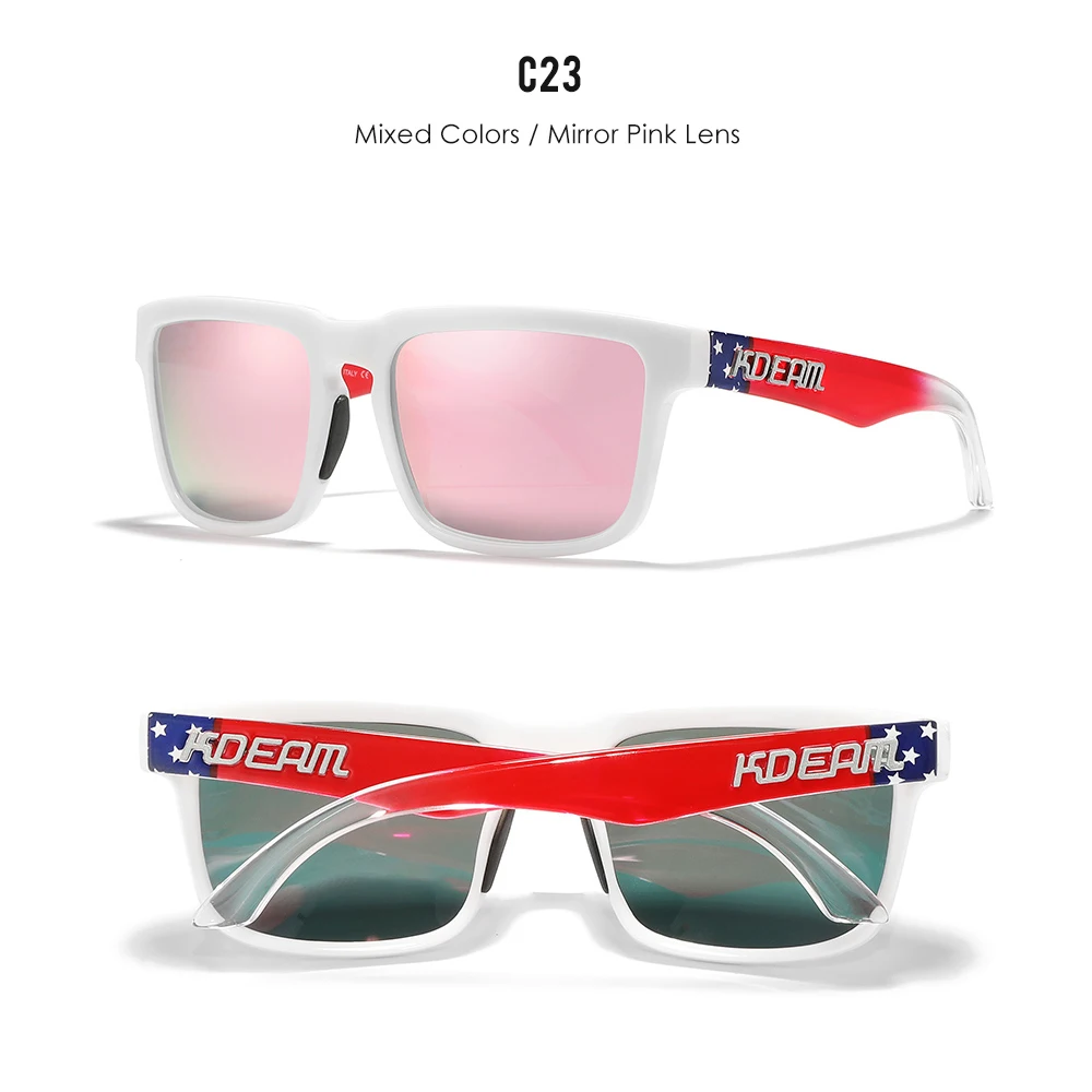 KDEAM 3D Logo Polarized Sunglasses with Real Coating Lens