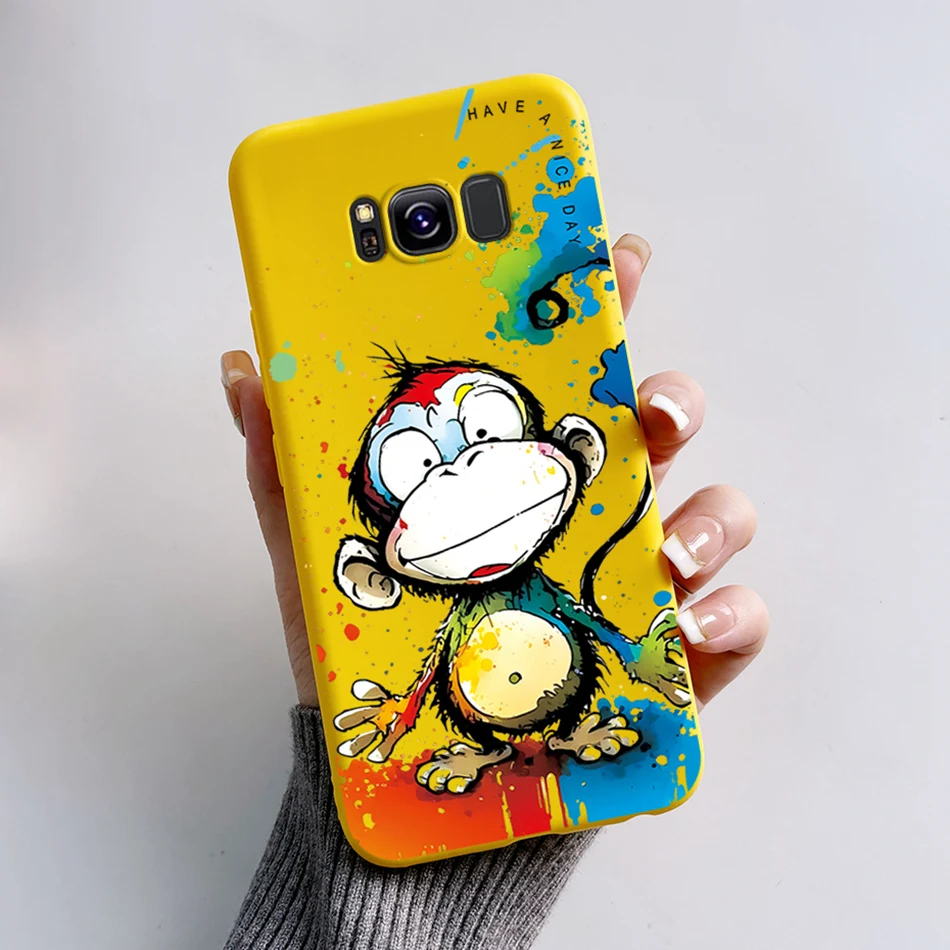 For Samsung Galaxy S8 Plus Case Galaxy S8 Shockproof Back Phone Cases For Samsung S8 GalaxyS8 Plus Cartoon Silicone Cover Bumper — view 2