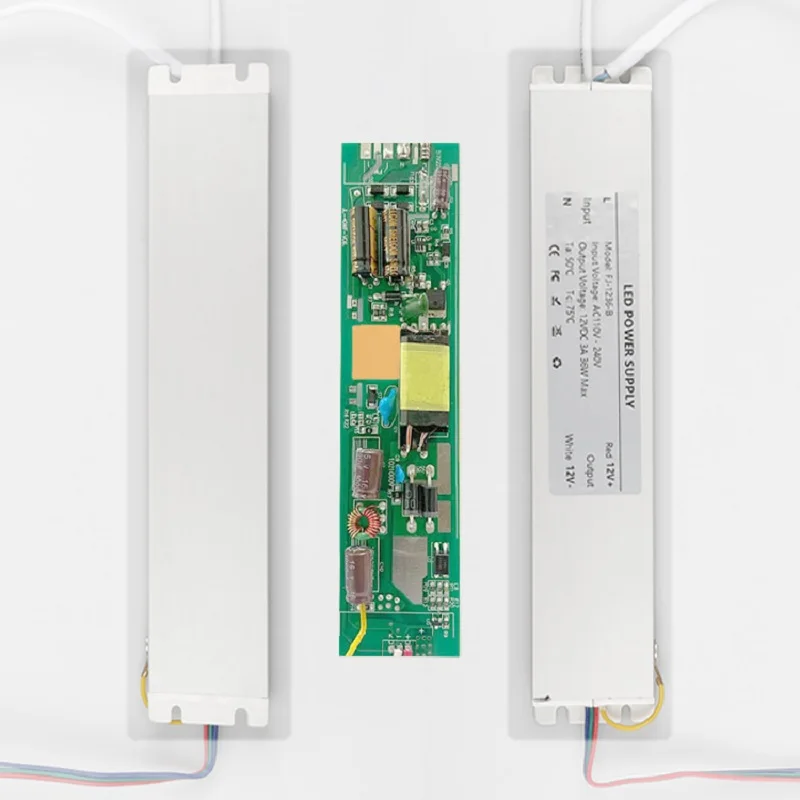 초박형 출력 DC12V 36W LED 드라이버 전원 입력 110V 240V 욕실 거울 캐비닛 조명 전원 어댑터