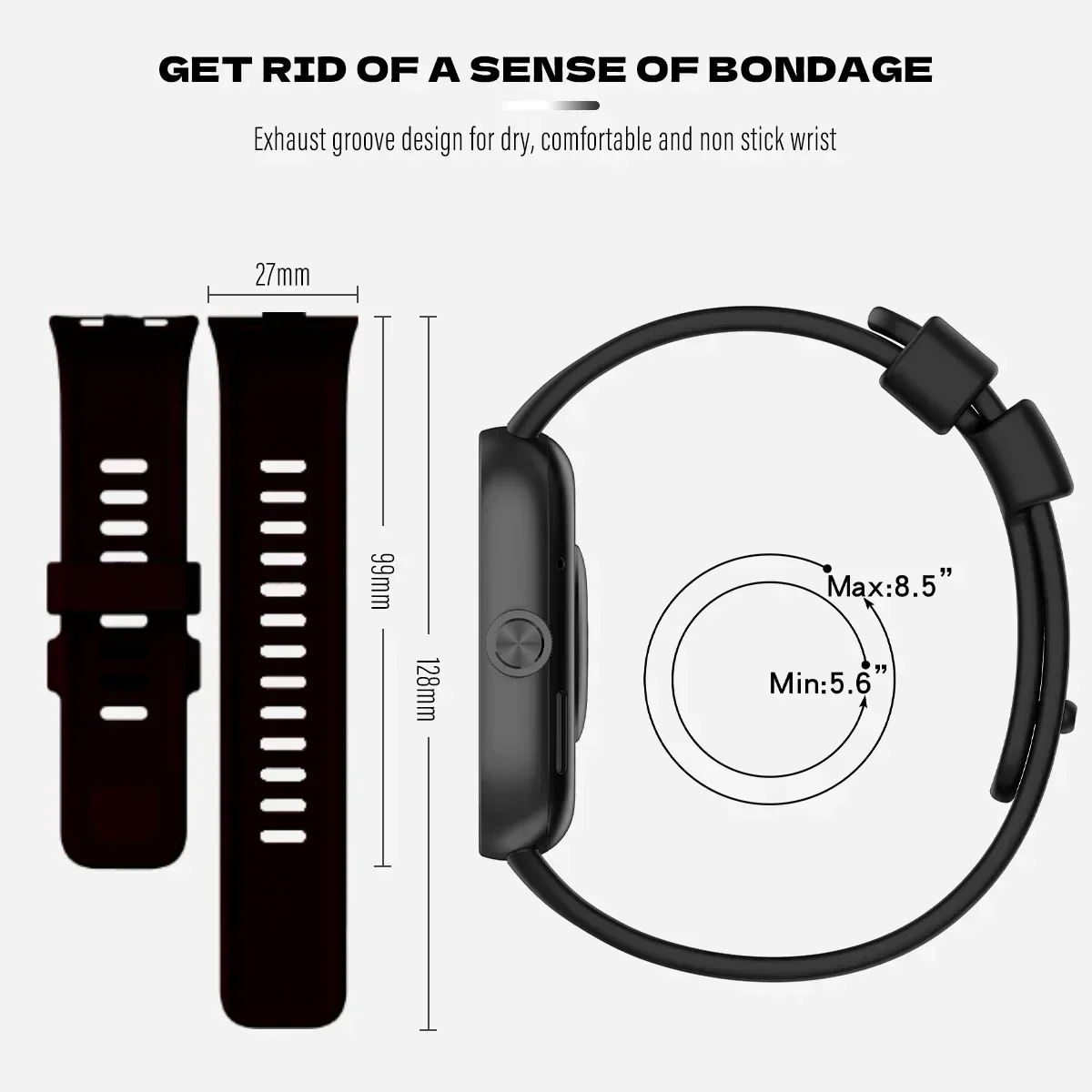 Sport Silicone Strap Bracelet - Compatible Wristband Accessories