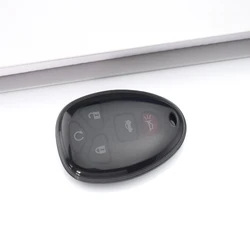Clear TPU Car Key Case Cover, Auto Shell Protection (Transparent black)