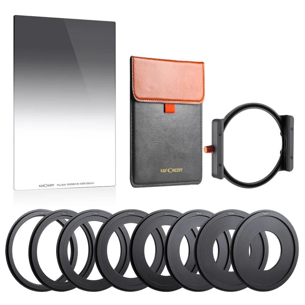 K&F CONCEPT Pro Soft GND8(0.9) 100×150mm K&F Concept 100*150mm GND8 Square Soft Neutral Density