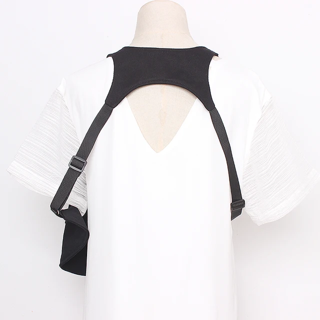 2022 Asymmetrical Tactical Techwear Cargo Vest Women Ribbons Adjustable  Buckle Waistcoat Punk Hip Hop Sleeveless Jacket For Man - AliExpress