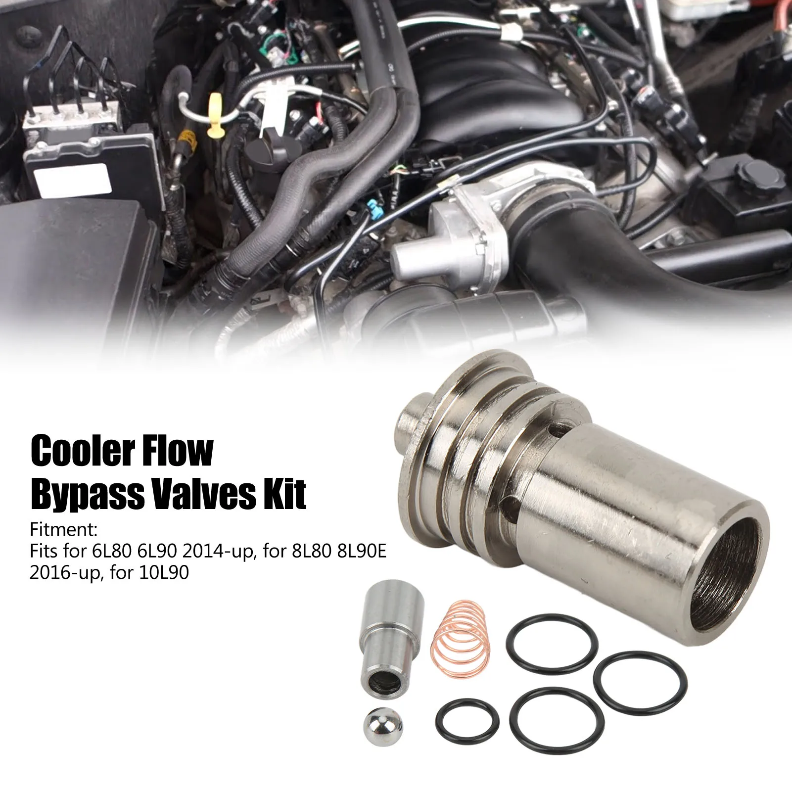 Cooler Bypass Kit STL010 Cooling System Contournement Valves Set for 6L80 6L90 8L90 10L90 Cooler Bypass Valves STL010