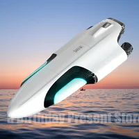 Science fiction style speedboat 2.4GHz Rc, equipped with powerful twin turbo jet high-speed waterproof rowing boat, toy gifts 1