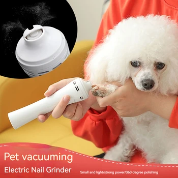 Electric Dog Nail Clippers for Dog Nail Grinders Rechargeable USB Charging Pet Quiet Cat Paws Nail Grooming Supplies