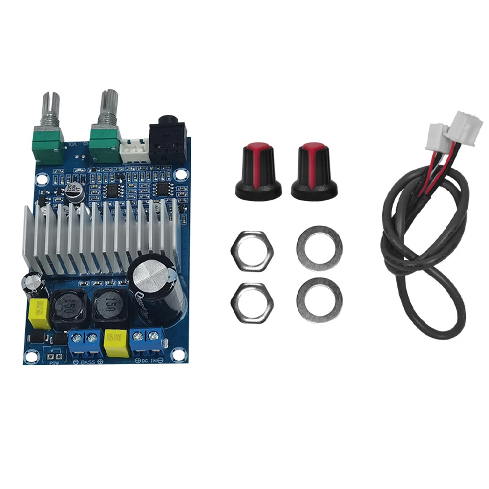 DC12V-24V 디지털 오디오 증폭기, TPA3116 서브우퍼 앰프 보드, 미니 앰프, 100W 베이스 출력 서브우퍼 파워 앰프 보드