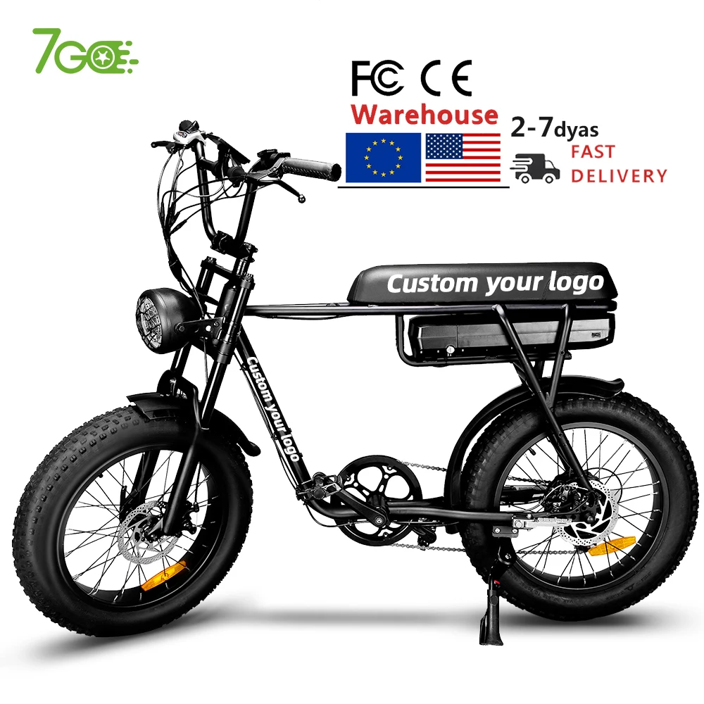 7Go Eb2 Eu Warehouse 750W 250W 48 V16Ah Bici Elettrica All'Ingrosso Mountain Fatbike Ebike 20 Pollici Fat Tire Moto Bici Elettrica