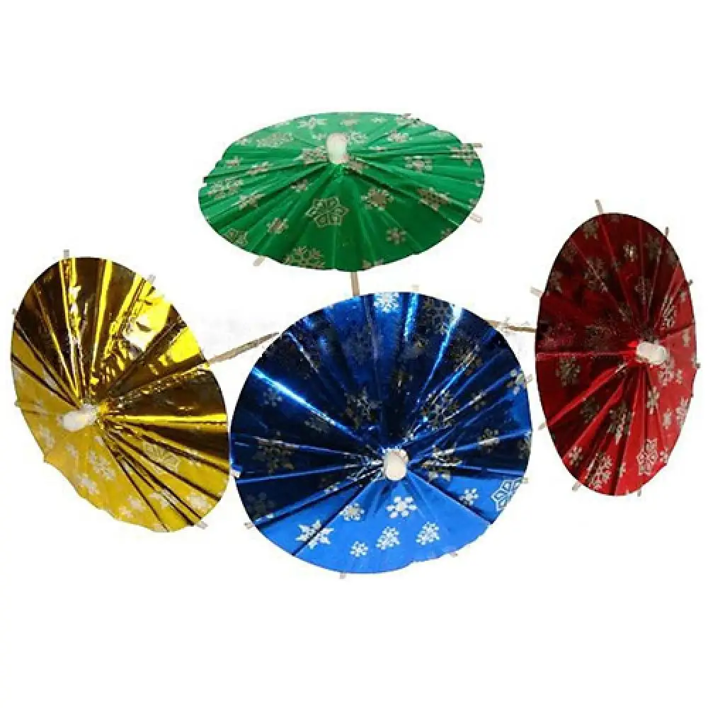 Umbrella Drink Sticks 50 Pcs Paper Cocktail Parasols Mini Umbrellas Drinks Picks Wedding Party Sticks