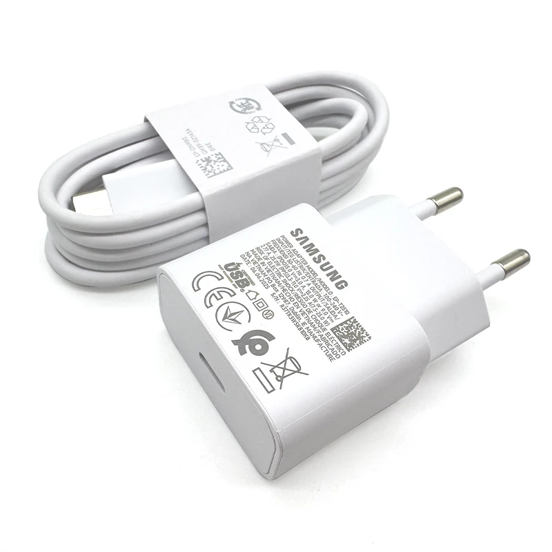 25W Super Fast Type-C Charger with EU Plug - Samsung Adapter