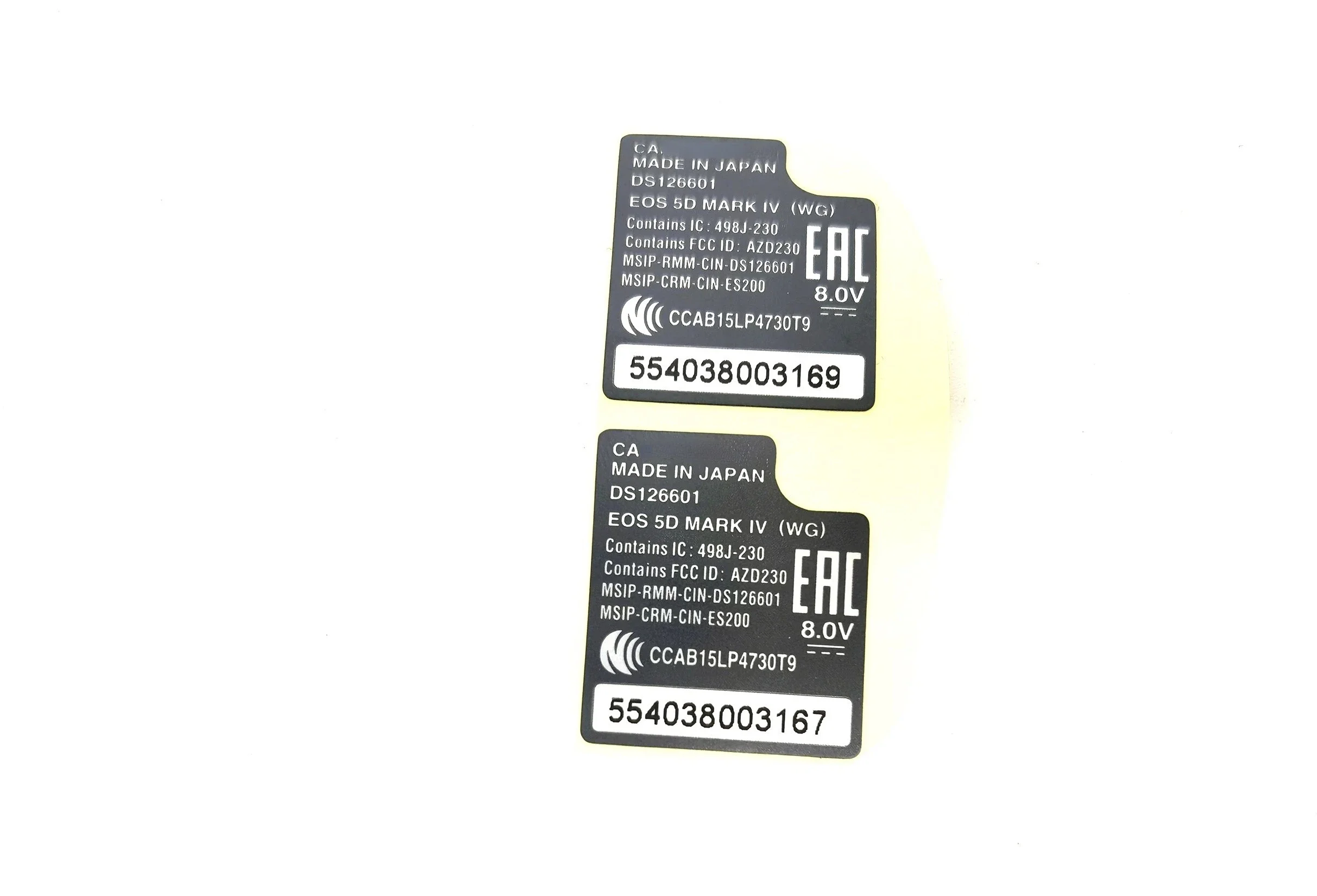 캐논 5D2 5D4 하단 라벨 용지 본체 번호 용지, 카메라 번호 용지, 카메라 디지털 스티커, 하단 바디 디지털 스티커
