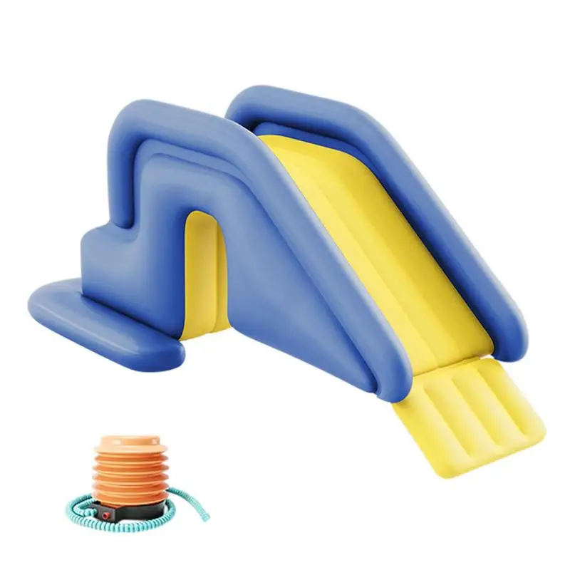 Inflatable Water Slide Wider Steps Swimming Pool Supplies Kids Children Bouncer Castle Summer Amusement Water Play Toys