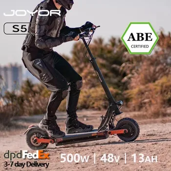 JOYOR S5 (ABE) Monopattino elettrico pieghevole per adulti, Batteria da 48V 13Ah, 20 km/h, Pneumatici Da 10 Pollic