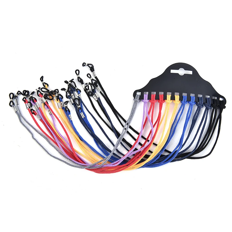

12pcs/Lot Multicolor Black Brown Nylon Glasses String Cord Holder Sunglasses for Eyeglasses Lanyard Neck Rope Strap