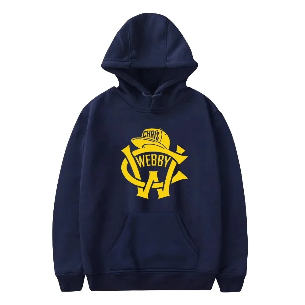 Chris webby hoodie feminino manga comprida moletom moda pulôver roupas 2024