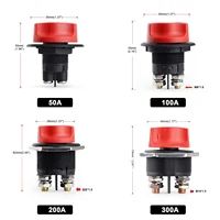 50A 100A 200A 300A For Car Motorcycle Truck Boat Car Battery Switch 32V DC Disconnecter Power Isolator Cut Off Rally Switch Kit - Image 2
