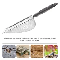 Sand Reptile Scoop Litter Scooper Mesh Reptiles Substrate Box Filtering Steel Stainless Bedding Cleaner Cat Sifter Metal Fine 2