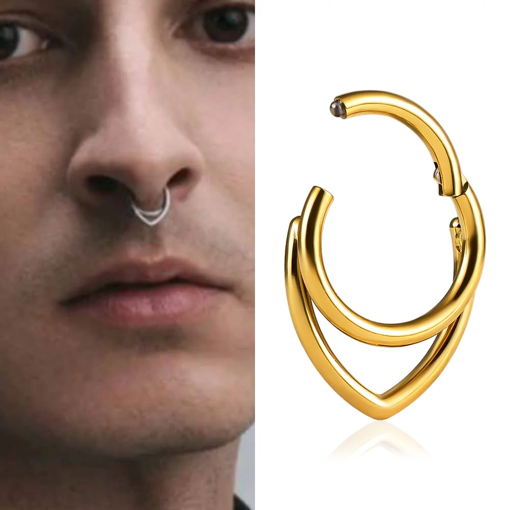 Anello Piercing Ventaglio Di Cuori Clicker - Foto 9