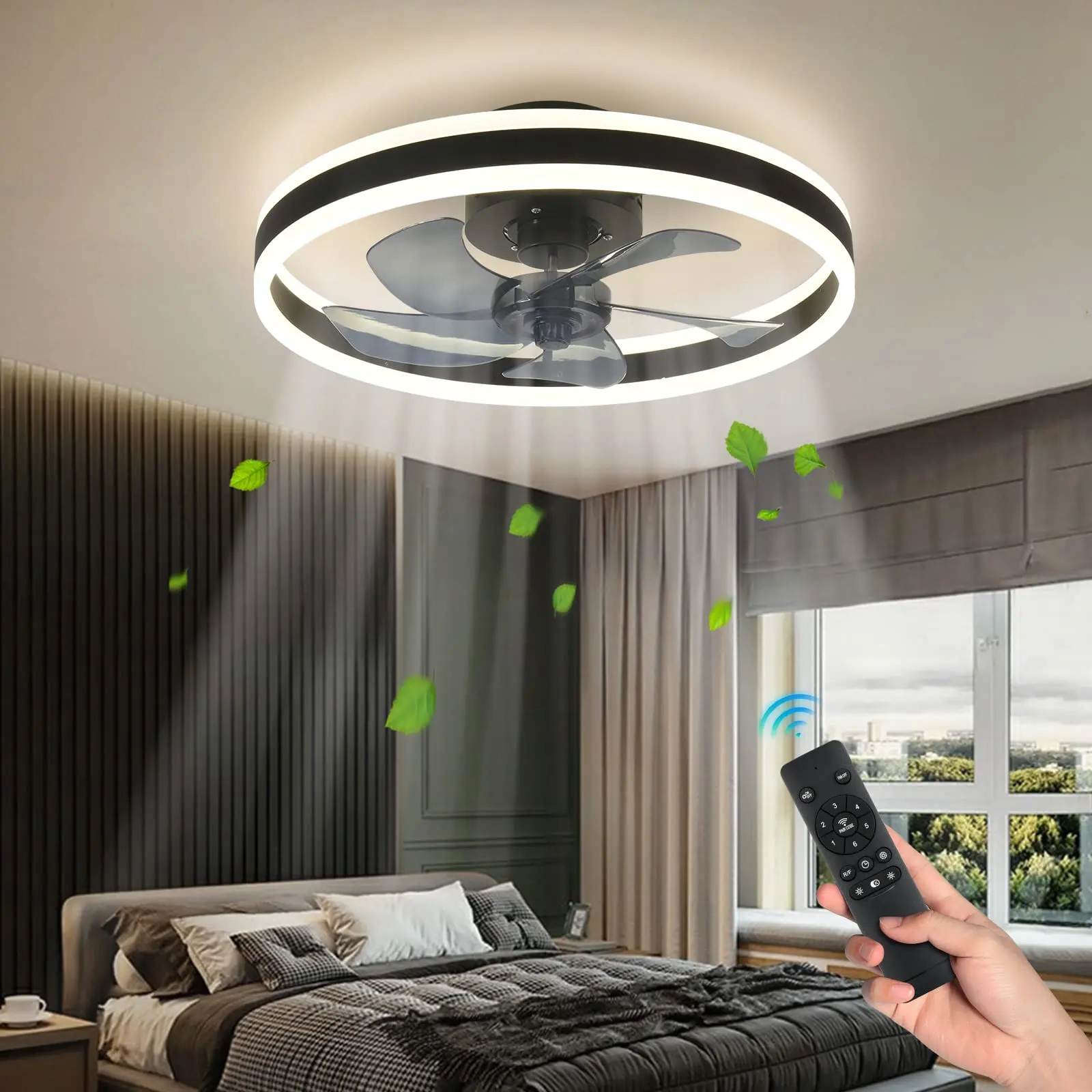 Ceiling fan lights shop with remote control