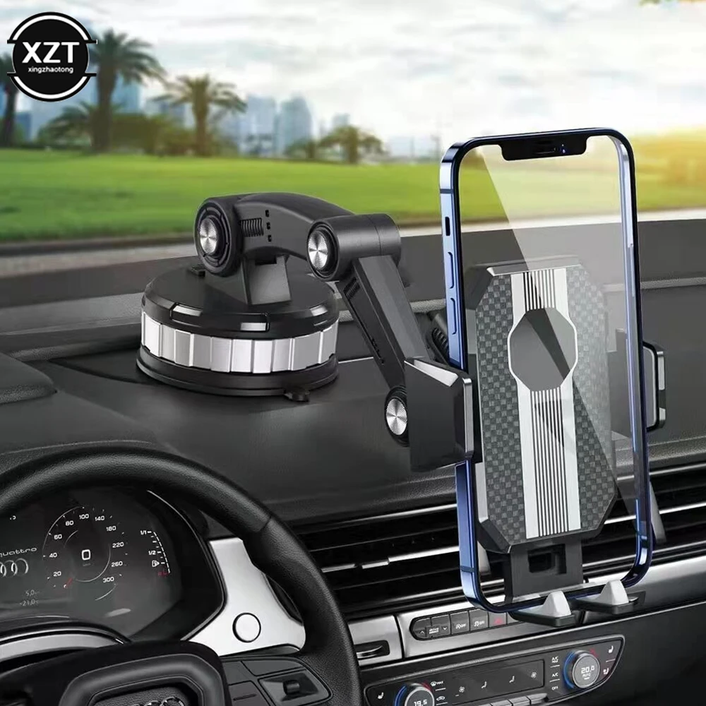 

360 Rotatable Cellphone Car Phone Holder Fixed Shockproof Mobile Stand Big In GPS Support For iPhone Xiaomi Samsung Accesorries