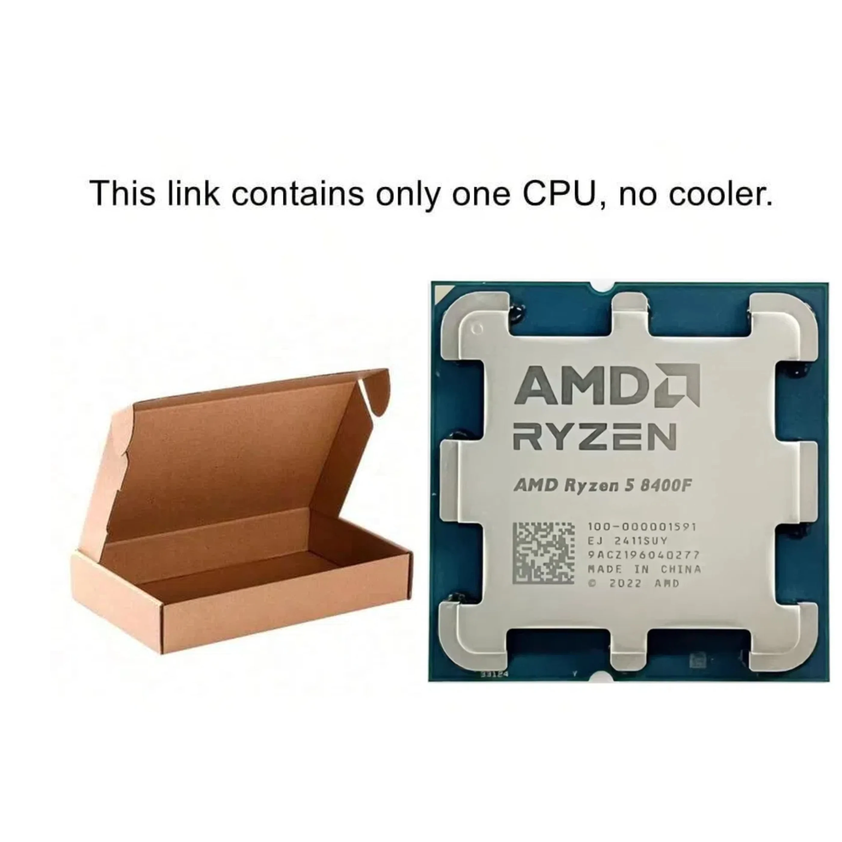 AMD Ryzen R5 8400F 4.2GHz 6-Cores 12-Threads AM5 Socket Desktop CPU