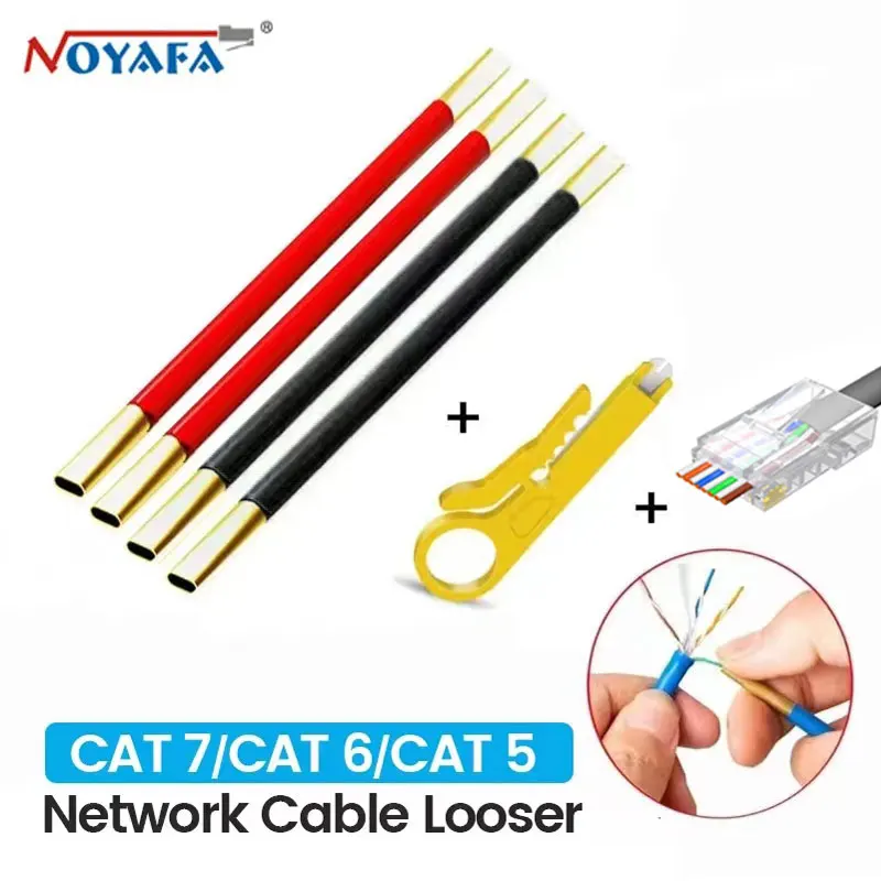 

NoYAFA Wire Untwist RJ45 Connectors Modular Plug Tool Kit Network Cable Looser for CAT5/CAT6/CAT7 Tel Wires Pair Separator Tools