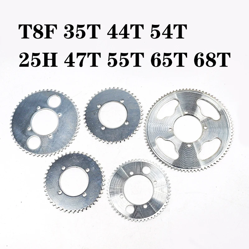 

Chain 25H 47T 55T 65T 68T T8F 35T 44T 54T Rear Sprocket Tooth 29/34/54MM for 47CC 49CC Mini Moto ATV Quad Dirt Pit Pocket Bike