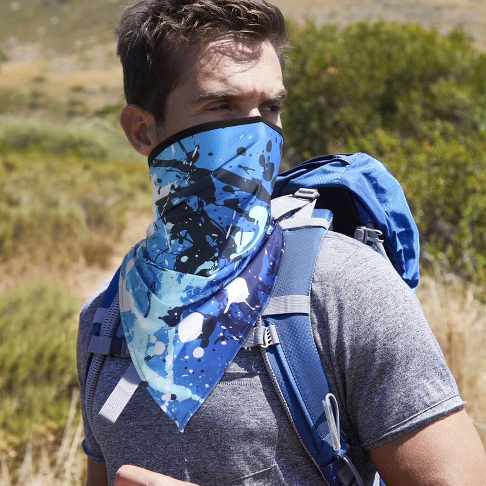 Description Picture 5 of itemSummer Sports Bandana Tube Scarf Cycling Hiking Hunting Running Fishing Tactical Neck Gaiter Cover Triangle Face Mask Men Women