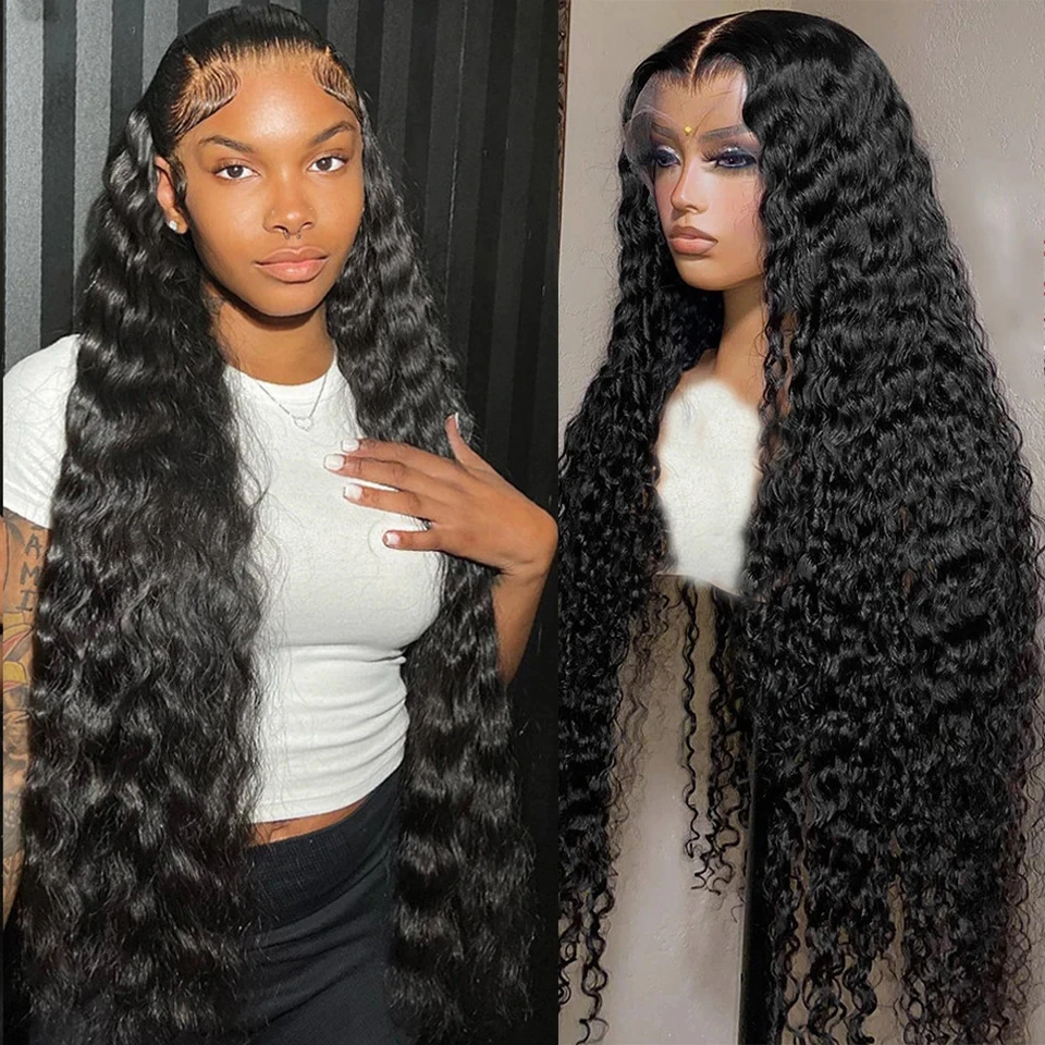 

13x6 Transparent Straight Lace Frontal Wig Human Hair Brazilian Wigs 30 40 Inch 13x4 Bone Straight Lace Front Wigs For Women