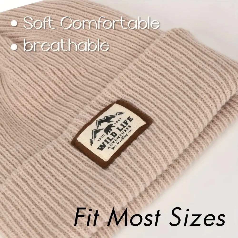 Neue Warme Outdoor Fleece Sport Hut Gestrickte Ohr Schutz Winter Kappe Winddicht Verdickt Camping Wandern Caps Männer Frauen – Detail 6