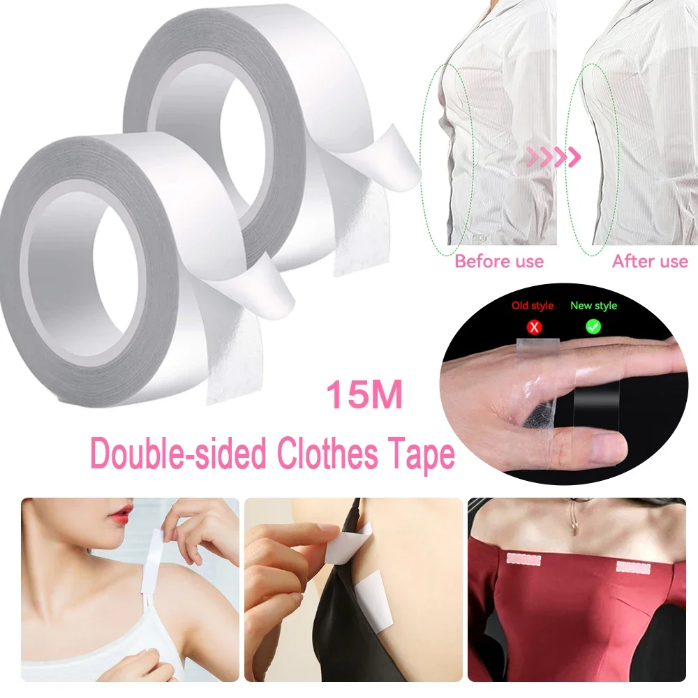 Medical Safety Double-sided Adhesive Body Tape Double-sided Bra Invisible  Tape Ladies Transparent Dress Body Transparent Sticky