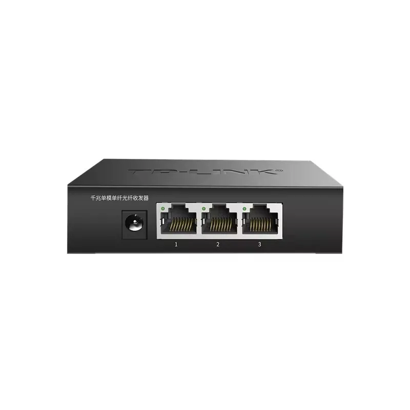 TP-LINK TL-FC323AB-3 fiber transceiver single mode single fiber optic media converter 3 RJ45 UTP and 2 SC Port
