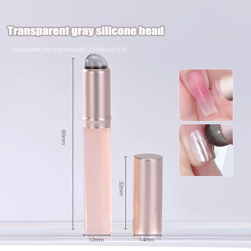 هلام الوردي مسمار الفن سيليكون فرشاة قابلة لإعادة...