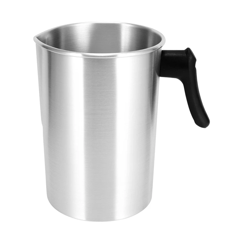 

4 Pounds Candle Making Pouring Pot, Aluminum Construction Candle Making Pitcher Dripless Pouring Spout Wax Melting Pot