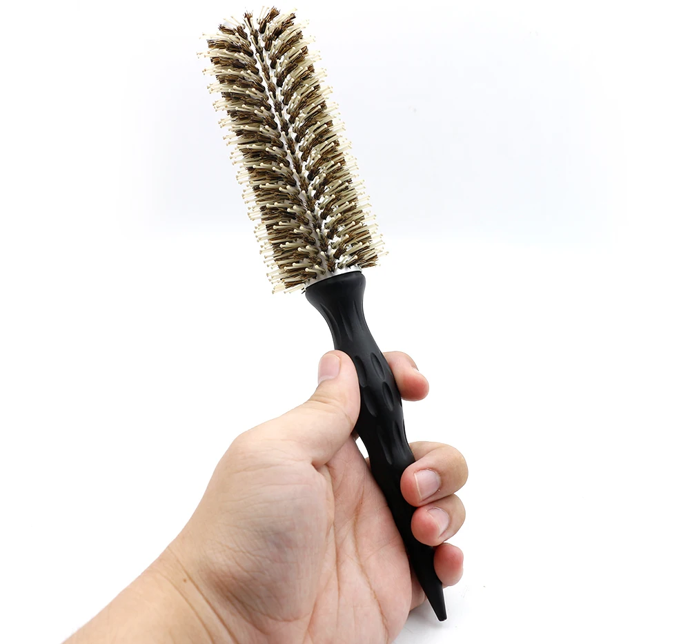 3 Size Professional Hairdresser Brush Ceramic Coated Barrel Round Hair Brush Boar Bristle Brush Hair Stylist Barber Accessories