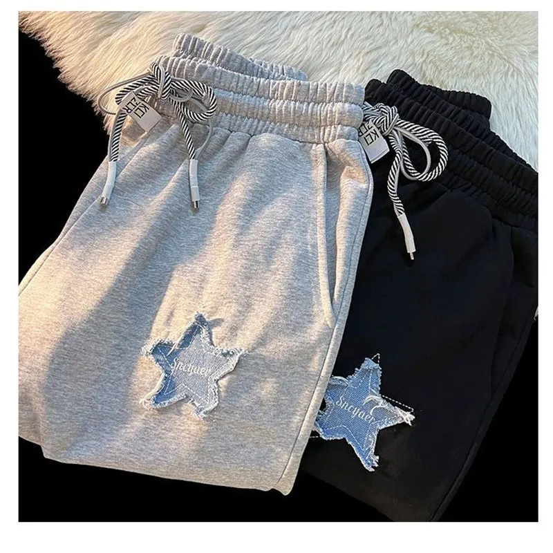 Summer Star Embroidered Shorts For Men And Women Couples