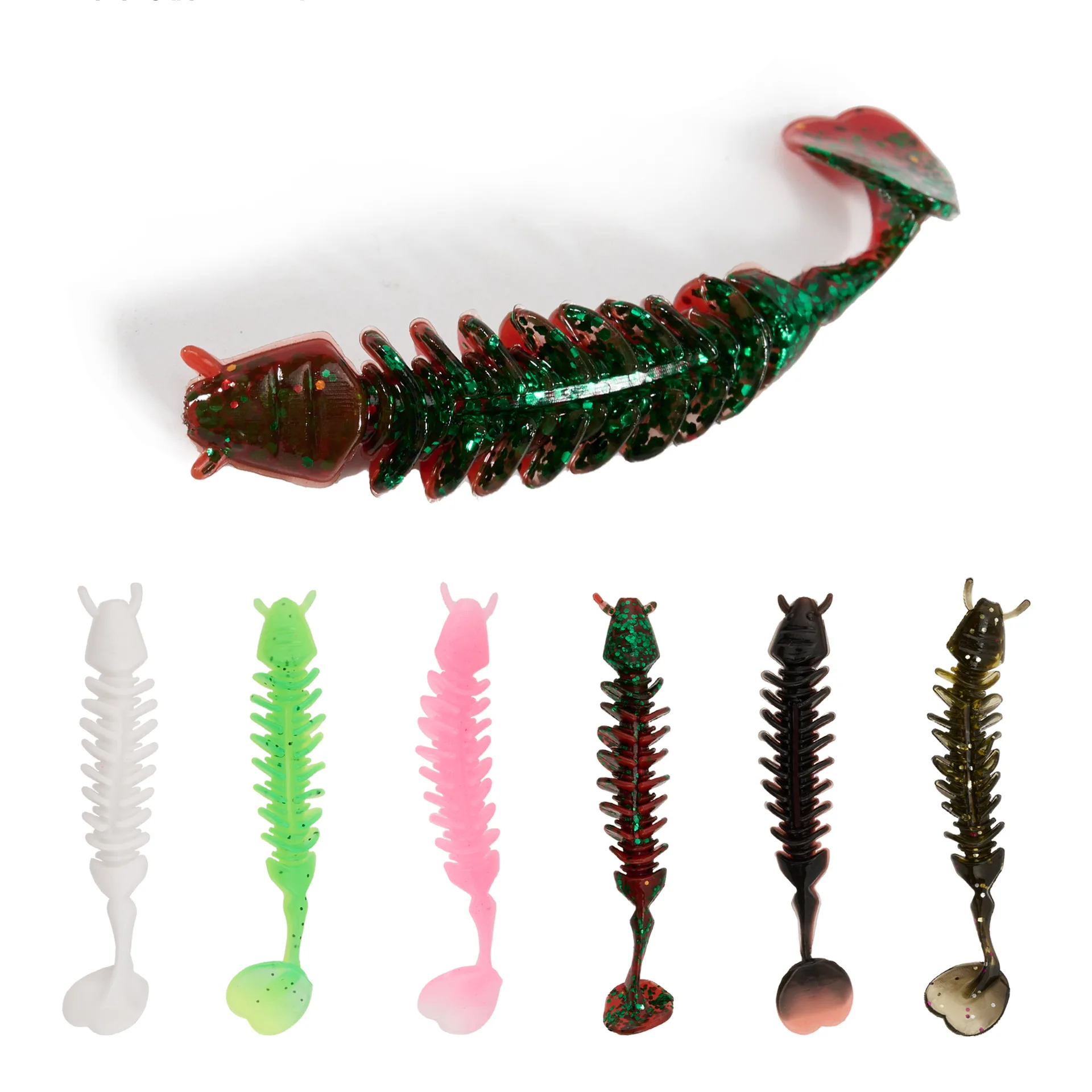 

12PCS 5CM 6.5CM Reverse ThreadTTail Artificial Baits Wobbler Fishing Goods All for Fishing Bait Tools Accessories Fishing pesca