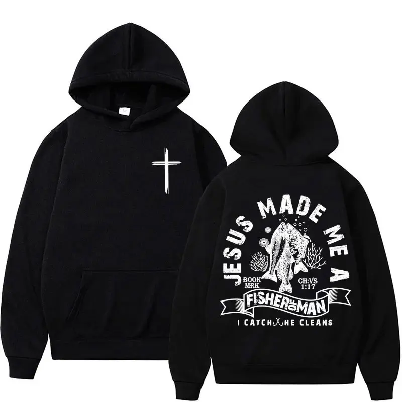 Aesthetic Christian Hoodie Streetwear Men's Jesus Letters Print Vintage Sweatshirt Unisex Fashion Casual Long Sleeve Hoodies Y2K 5