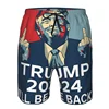 2024 New In Donald Trump Beach Shorts For Men American President Trump Surfing Board Shorts Swimming Trunks Mens Streetwear 3