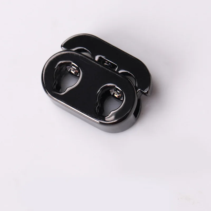 5Pcs Shock Cord Rope Stopper Alloy Spring Buckles Metal Cord Lock Clothes 2 Hole Replacement Hoodie Shoes Bag Crafts