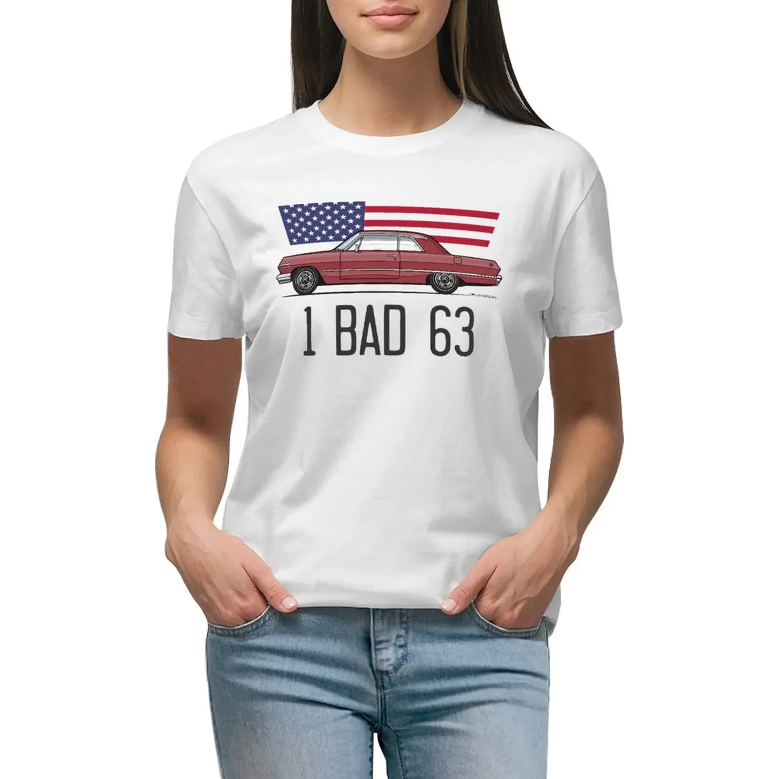 

dark red T-shirt oversized graphics workout shirts for Women loose fit