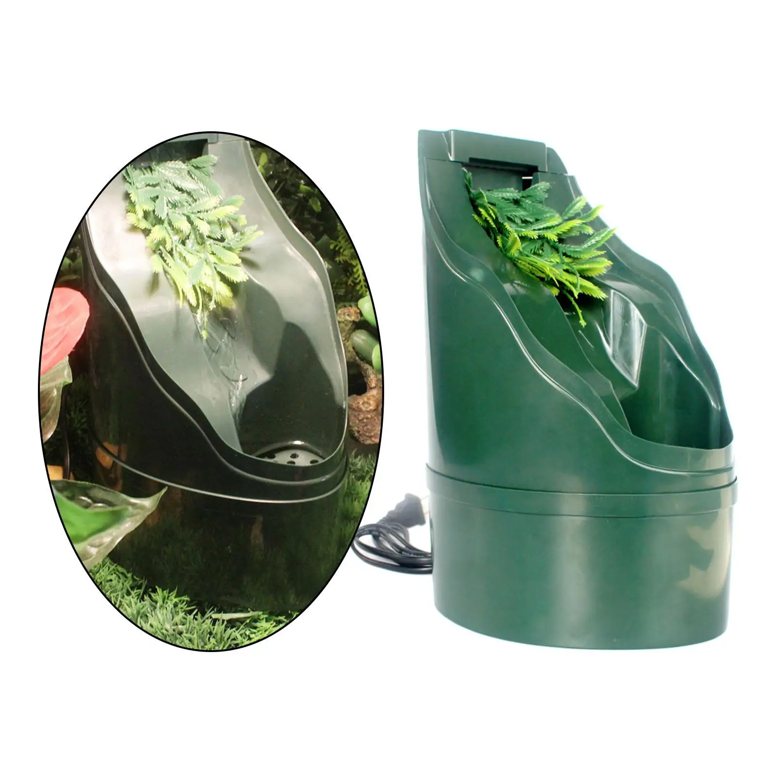 https://ae01.alicdn.com/kf/S18aa1d93f9a7465abbeb1ff36b6280064.jpg Reptile Drinking Fountain Water Dispenser Large Bowl with Filter for Chameleon Lizard Snake Turtle Cage Amphibian Habitat