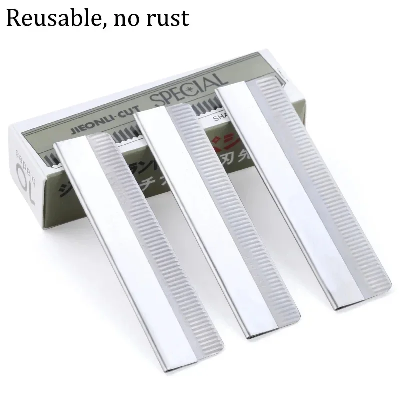 20/50/100Pcs Eyebrow Blades Stainless Steel Brow Trimming Knife Microblading Dermaplaning Blade Permanent Makeup Beauty Tools