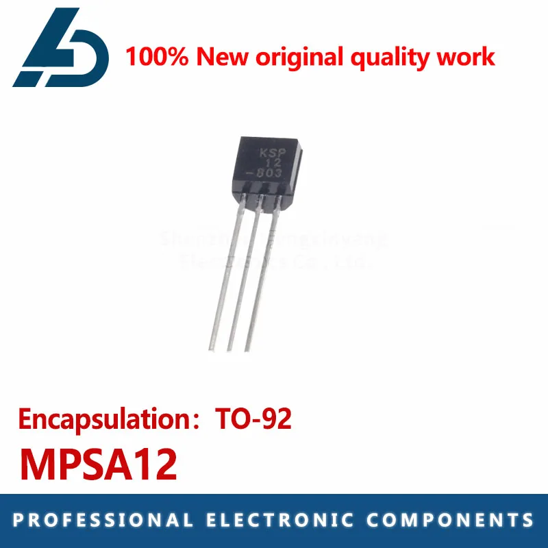

The MPSA12 is packaged as a TO-92 n-channel 20V Darlington transistor in line triode