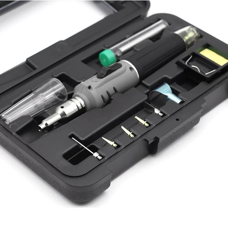 Redcolourful Professional 10 in 1 Soldering Iron Set Butane Gas Soldering Iron Set 26ml Welding Equipment red Redcolourful Professional 10 in 1 Soldering Iron Set Butane Gas Soldering Iron Set 26ml Welding Equipment red