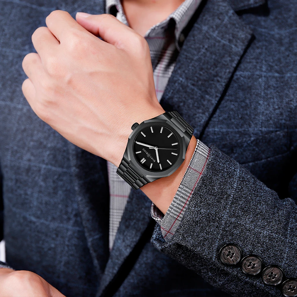Orologio Da Polso Uomo Classico Con Calendario, Quadrante 40,5 Mm, Cinturino In Acciaio, Design Elegante Per Ufficio E Tempo Libero - 4