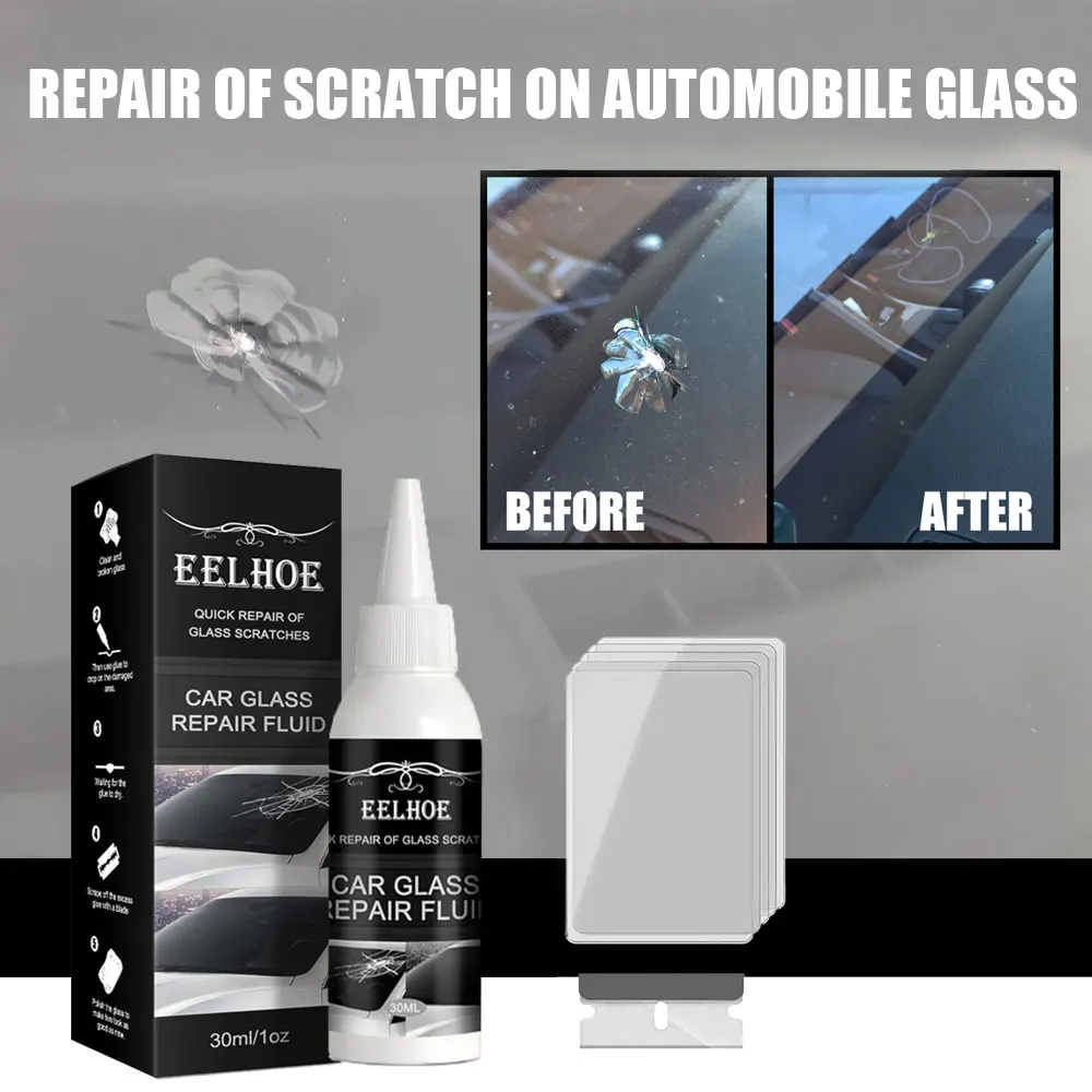 Nuovo strumento di riparazione per parabrezza per auto, kit di riparazione per schermo del telefono per finestrino dell'auto, colla per polimerizzazione del vetro, ripristino delle crepe dei graffi del vetro automatico - Image 3