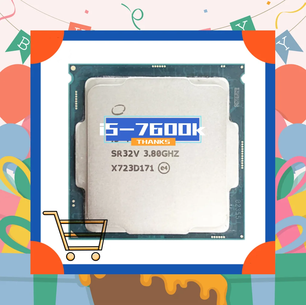 

Core i5-7600K i5 7600K 3,8 ГГц четырехъядерный четырехпоточный ЦПУ Процессор 6M 91W LGA 1151