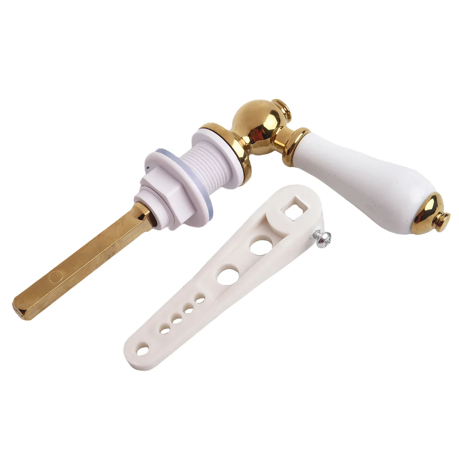 Traditional Porcelain Gold Victorian White Toilet Cistern Lever Flush Handle Zinc Alloy Toilet Cistern Lever 1PC