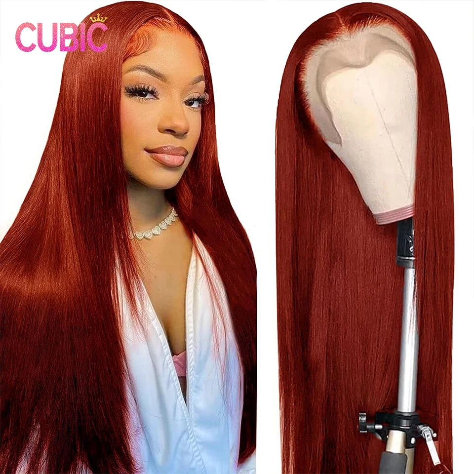 

Reddish Brown Lace Front Wigs Human Hair 200 Density 13x4 Hd Lace Frontal Wig Glueless Straight Wigs Human Hair Pre Plucked